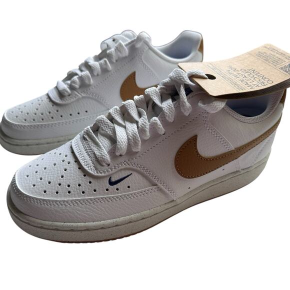 Nike Court Vision Low White Game Royal Sail Flax Womens sz 5.5 NEW NIB - Picture 5 of 8
